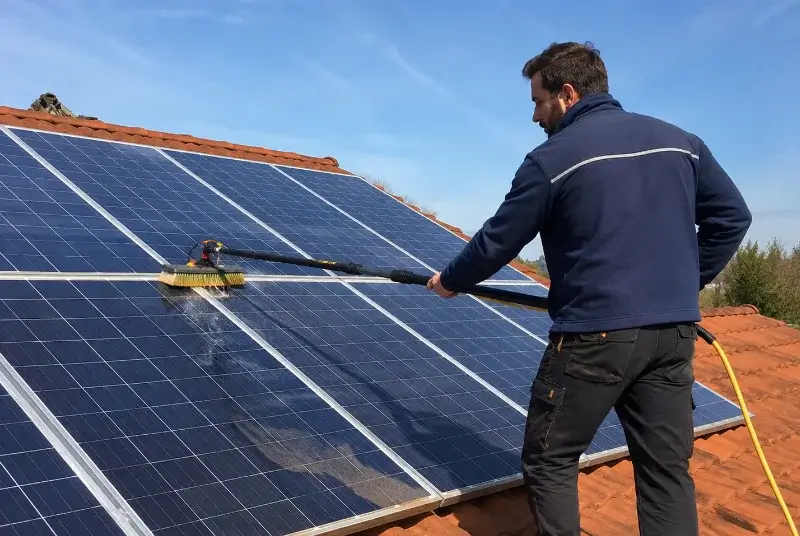 Nettoyage et entretien de panneaux solaires à la Mulatière