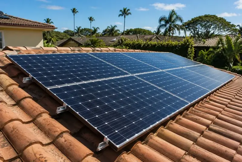 Installation de panneaux solaires à la Mulatière